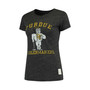 Women's Heathered Black Purdue Boilermakers Tri-Blend Crew Neck T-shirt