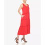 Women's Scoop Neck Tiered Midi Dress