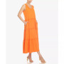 Women's Scoop Neck Tiered Midi Dress