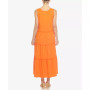 Women's Scoop Neck Tiered Midi Dress