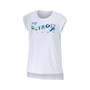 Women's White Detroit Lions Greetings From Muscle T-shirt