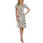 Women's Tie-Waist Printed Midi Dress