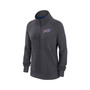 Women's Charcoal Buffalo Bills Premium Raglan Performance Half-Zip Sweatshirt