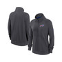 Women's Charcoal Buffalo Bills Premium Raglan Performance Half-Zip Sweatshirt
