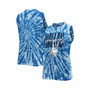 Women's Royal Dallas Cowboys Tie-Dye Jersey Boxy Tank Top