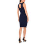 Women's Embellished-Neck Open-Back Ruched Dress