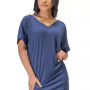 Women's Loose Fit V-neck Above the Knee Dress