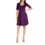 Women's A-Line Dress with Elbow Length Sleeves