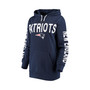 Women's Navy New England Patriots Extra Point Pullover Hoodie