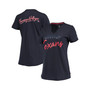 Women's Navy Houston Texans Riley V-Neck T-shirt