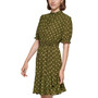 Women's Polka Dot Mock Neck Dress