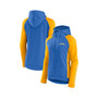 Women's Branded Powder Blue, Gold Los Angeles Chargers End Around Raglan Full-Zip Hoodie