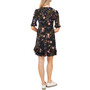Women's Floral-Print Ruffled Short Sleeve V-Neck Dress