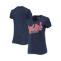 Women's Heathered Navy Boston Red Sox First Place V-Neck T-shirt