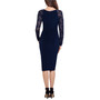 Sheer-Sleeve Dress