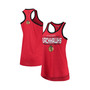 Women's Red Chicago Blackhawks Showdown Slub Racerback Tank Top
