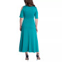 Women's Cut Out Shoulder A-Line Floor Length Dress