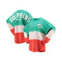 Women's Branded Aqua and White Miami Dolphins Ombre Long Sleeve T-shirt