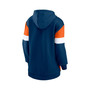 Women's Branded Navy, Orange Chicago Bears Lock It Down Pullover Hoodie