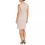 Beaded-Neck Dress & Removable Jacket