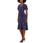 Women's Dahlia Dot-Print V-Neck Flutter-Sleeve Dress