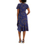 Women's Dahlia Dot-Print V-Neck Flutter-Sleeve Dress