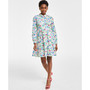 Petite Mommy & Me Floral-Print Long-Sleeve Shirtdress, Created for Macy's