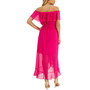 Ruffle Off-The-Shoulder Maxi Dress