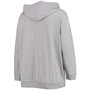 Women's Plus Size Heathered Gray Buffalo Bills Lace-Up Pullover Hoodie