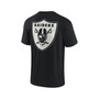 Men's and Women's Black Las Vegas Raiders Super Soft Short Sleeve T-shirt
