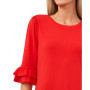 Women's Elbow-Sleeve Ruffle-Cuff Pullover Dress