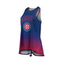 Women's Royal Chicago Cubs Gradient Tie-Back Racerback Tank Top