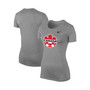 Women's Heather Gray Canada Soccer Legend Performance T-shirt