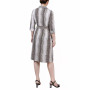 Women's 3/4 Sleeve Roll Tab Shirtdress with Belt