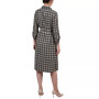 Women's 3/4 Sleeve Roll Tab Shirtdress with Belt
