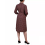 Women's 3/4 Sleeve Roll Tab Shirtdress with Belt