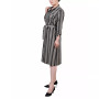 Women's 3/4 Sleeve Roll Tab Shirtdress with Belt