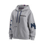 Women's Gray New England Patriots Full-Zip Hoodie
