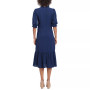 Women's Smocked-Bodice Tiered Midi Dress