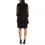 Embellished Dress and Illusion Duster Jacket