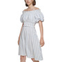 Striped Off-The-Shoulder Dress