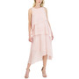 Women's Boat-Neck Sleeveless High-Low Dress