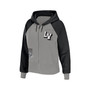 Women's Gray Las Vegas Raiders Colorblock Full-Zip Hoodie