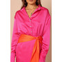 Womens Austin Colorblock Wrap Dress