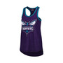 Women's Purple Charlotte Hornets Showdown Scoop-Neck Racerback Tank Top