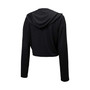 Women's Threads Black Boston Red Sox Leopard Cropped Hoodie