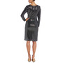 Sequined Faux-Wrap Dress