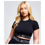Women's Avra Panel Recycled Seamless Crop Top - Black