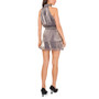 Women's Metallic Dot Sleeveless Halter Mini Dress