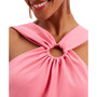 Women's Echo Crepe Ring Midi Dress